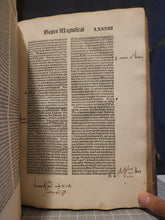 Load image into Gallery viewer, Opera. Prima, Secunda, Tercia Pars, and Inventarium, 1494. Complete works of Jean Gerson, with One Beautiful Ink Initial