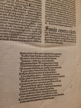 Load image into Gallery viewer, Opera. Prima, Secunda, Tercia Pars, and Inventarium, 1494. Complete works of Jean Gerson, with One Beautiful Ink Initial