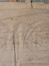 Load image into Gallery viewer, Medieval Charter. Manuscript on Parchment, 1285. Sale of Land by Juliette de Bapalme and Brother Jehan