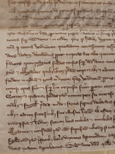 Load image into Gallery viewer, ***RESERVED*** Medieval Charter. Manuscript on Parchment, July 1288. Sale to the Abbey of Saint-Antoine