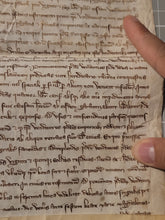 Load image into Gallery viewer, ***RESERVED*** Medieval Charter. Manuscript on Parchment, July 1288. Sale to the Abbey of Saint-Antoine