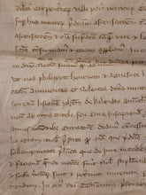 Load image into Gallery viewer, Medieval Charter. Manuscript on Parchment, 1303. The Receipt of an Annuity of 40 Livre Parisis