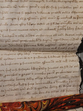 Load image into Gallery viewer, Medieval Charter. Manuscript on Parchment, 1303. The Receipt of an Annuity of 40 Livre Parisis