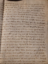Load image into Gallery viewer, Medieval Charter. Manuscript on Parchment, August 1304. The Sale of a House on Rue Saint-Martin-des-Champs
