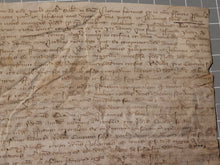 Load image into Gallery viewer, Medieval Charter. Manuscript on Parchment, 1304. A Transaction for Jehan Lepelletier Regarding a House in Saint-Marcel