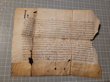 Load image into Gallery viewer, Medieval Charter. Manuscript on Parchment, 1327. Confirmation by King Charles IV Regarding a Donation