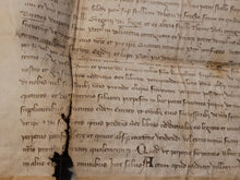 Load image into Gallery viewer, Medieval Charter. Manuscript on Parchment, 1327. Confirmation by King Charles IV Regarding a Donation