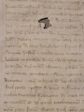 Load image into Gallery viewer, Medieval Charter Dating from the 100 Years War. Manuscript on Parchment, 1340