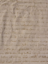 Load image into Gallery viewer, Medieval Charter Dating from the 100 Years War. Manuscript on Parchment, 1340