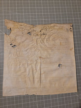 Load image into Gallery viewer, Medieval Charter Dating from the 100 Years War. Manuscript on Parchment, 1340