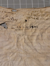 Load image into Gallery viewer, Medieval Charter Dating from the 100 Years War. Manuscript on Parchment, 1340