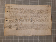 Load image into Gallery viewer, Medieval Charter Dating from the 100 Years War. Manuscript on Parchment, February 23rd, 1408. Acknowledgement of a Lease to Hughes Poliani, with a Signum