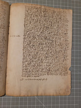 Load image into Gallery viewer, Medieval Charter Dating from the 100 Years War. Manuscript in Folio, June 1411. Regarding the Division of Guilhem Tamisier’s wealth to his Sons