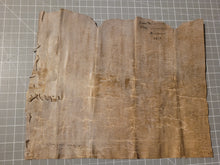 Load image into Gallery viewer, Medieval Charter Dating from the 100 Years War. Manuscript on Parchment, 1417. With a Signum and Stitched Repair at the end. Included with 17th and 18th Century Copies of the Original Charter