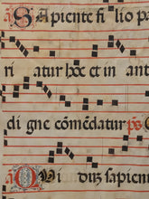 Load image into Gallery viewer, Saint Lawrence. Massive Historiated Initial of the Letter G, Early 16th Century, Italy. Leaf From a Manuscript Antiphonary