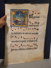 Load image into Gallery viewer, The Resurrection. Massive Historiated Initial of the Letter D, Early 16th Century, Italy. Leaf From a Manuscript Antiphonary