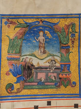 Load image into Gallery viewer, The Resurrection. Massive Historiated Initial of the Letter D, Early 16th Century, Italy. Leaf From a Manuscript Antiphonary