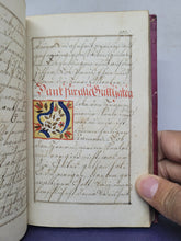 Load image into Gallery viewer, Gebetbuch. Germany Manuscript Book of prayer, 1828. Richly Enhanced with 52 Beautifully Hand Colored Initials and Two Calligraphic Designs