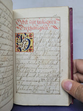 Load image into Gallery viewer, Gebetbuch. Germany Manuscript Book of prayer, 1828. Richly Enhanced with 52 Beautifully Hand Colored Initials and Two Calligraphic Designs