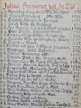Load image into Gallery viewer, Morgen Gebether. German Manuscript Book of Prayer, 1782. Tremendous and Well Detailed Initials of Varying Hues