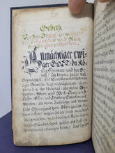 Load image into Gallery viewer, Morgen Gebether. German Manuscript Book of Prayer, 1782. Tremendous and Well Detailed Initials of Varying Hues