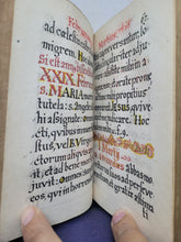 Load image into Gallery viewer, Calendarium Exhibens Methodum practicam Bene Moriendi, Circa 1685-1700. Latin Manuscript Calendar of Saints and the Art of Dying Well, with Prayers and Invocations for the Year. Manuscript Edition of the 17th Century Printed Work