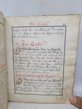 Load image into Gallery viewer, Morgens-Gebether. German Manuscript Book of Prayer, Circa 1750. Beautiful Calligraphy and Detailed Initials