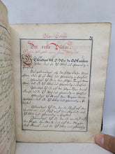 Load image into Gallery viewer, Morgens-Gebether. German Manuscript Book of Prayer, Circa 1750. Beautiful Calligraphy and Detailed Initials