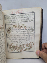 Load image into Gallery viewer, Morgens-Gebether. German Manuscript Book of Prayer, Circa 1750. Beautiful Calligraphy and Detailed Initials