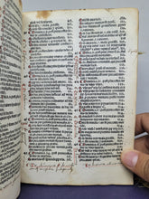 Load image into Gallery viewer, Sermones Dominicales per Totum Annum, 1492. With a Heavily Annotated Index, Rubricated Throughout