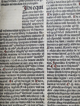 Load image into Gallery viewer, Sermones Dominicales per Totum Annum, 1492. With a Heavily Annotated Index, Rubricated Throughout