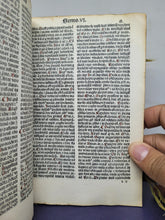 Load image into Gallery viewer, Sermones Dominicales per Totum Annum, 1492. With a Heavily Annotated Index, Rubricated Throughout