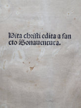 Load image into Gallery viewer, Meditationes vitae Christi, Around 1496