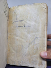 Load image into Gallery viewer, Summa Casuum Conscientiae. Sixtus IV: Bulla "Etsi dominici gregis" 30 Dec. 1479. Rubricae iuris civilis et canonici (Summa rosella), 1495. One of the Most Famous 15th Century Confessor Manuals