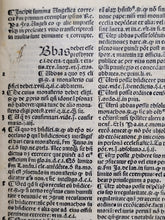 Load image into Gallery viewer, Summa Angelica de Casibus Conscientiae. With additions by Hieronymus Tornieli, 1495. Sparsely Annotated, With a Few Hand-drawn Manicules
