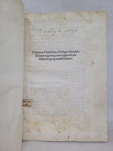 Load image into Gallery viewer, Orationes Multifarie a Philippo Beroaldo editae recogniteque cum appendicula aliarum quoque oratiuncularum, 1500. Extremely Scarce, With No Other Copies Recorded at Auction