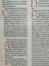 Load image into Gallery viewer, Mammotrectus super Bibliam, 1478. Nicely Rubricated, Early Biblical Dictionary, Second Venetian Edition