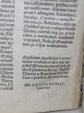 Load image into Gallery viewer, Mammotrectus super Bibliam, 1478. Nicely Rubricated, Early Biblical Dictionary, Second Venetian Edition