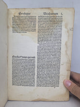 Load image into Gallery viewer, Vitae Sanctorum Patrum, Sive Vitas Patrum. Add: De Laude et Effectu Virtutum. Pseudo- Macarius: Epistola ad monachos, 1483. With Some Handwritten Marginalia