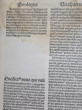 Load image into Gallery viewer, Vitae Sanctorum Patrum, Sive Vitas Patrum. Add: De Laude et Effectu Virtutum. Pseudo- Macarius: Epistola ad monachos, 1483. With Some Handwritten Marginalia