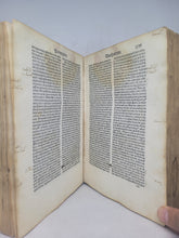Load image into Gallery viewer, Vitae Sanctorum Patrum, Sive Vitas Patrum. Add: De Laude et Effectu Virtutum. Pseudo- Macarius: Epistola ad monachos, 1483. With Some Handwritten Marginalia