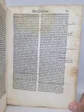 Load image into Gallery viewer, Vitae Sanctorum Patrum, Sive Vitas Patrum. Add: De Laude et Effectu Virtutum. Pseudo- Macarius: Epistola ad monachos, 1483. With Some Handwritten Marginalia