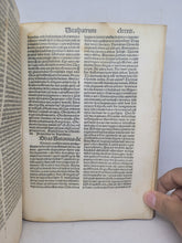 Load image into Gallery viewer, Vitae Sanctorum Patrum, Sive Vitas Patrum. Add: De Laude et Effectu Virtutum. Pseudo- Macarius: Epistola ad monachos, 1483. With Some Handwritten Marginalia