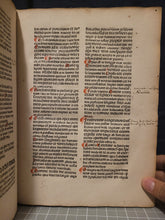 Load image into Gallery viewer, Expositio Super Toto Psalterio, 1482. Beautifully Rubricated with Magnificent Flourishes