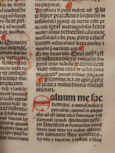 Load image into Gallery viewer, Expositio Super Toto Psalterio, 1482. Beautifully Rubricated with Magnificent Flourishes