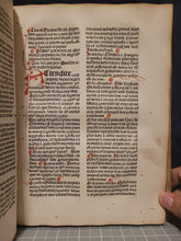 Load image into Gallery viewer, Expositio Super Toto Psalterio, 1482. Beautifully Rubricated with Magnificent Flourishes