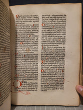 Load image into Gallery viewer, Expositio Super Toto Psalterio, 1482. Beautifully Rubricated with Magnificent Flourishes
