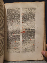 Load image into Gallery viewer, Expositio Super Toto Psalterio, 1482. Beautifully Rubricated with Magnificent Flourishes