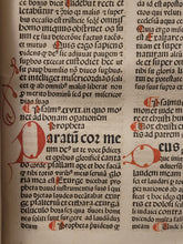 Load image into Gallery viewer, Expositio Super Toto Psalterio, 1482. Beautifully Rubricated with Magnificent Flourishes