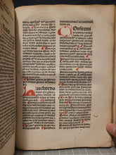Load image into Gallery viewer, Expositio Super Toto Psalterio, 1482. Beautifully Rubricated with Magnificent Flourishes